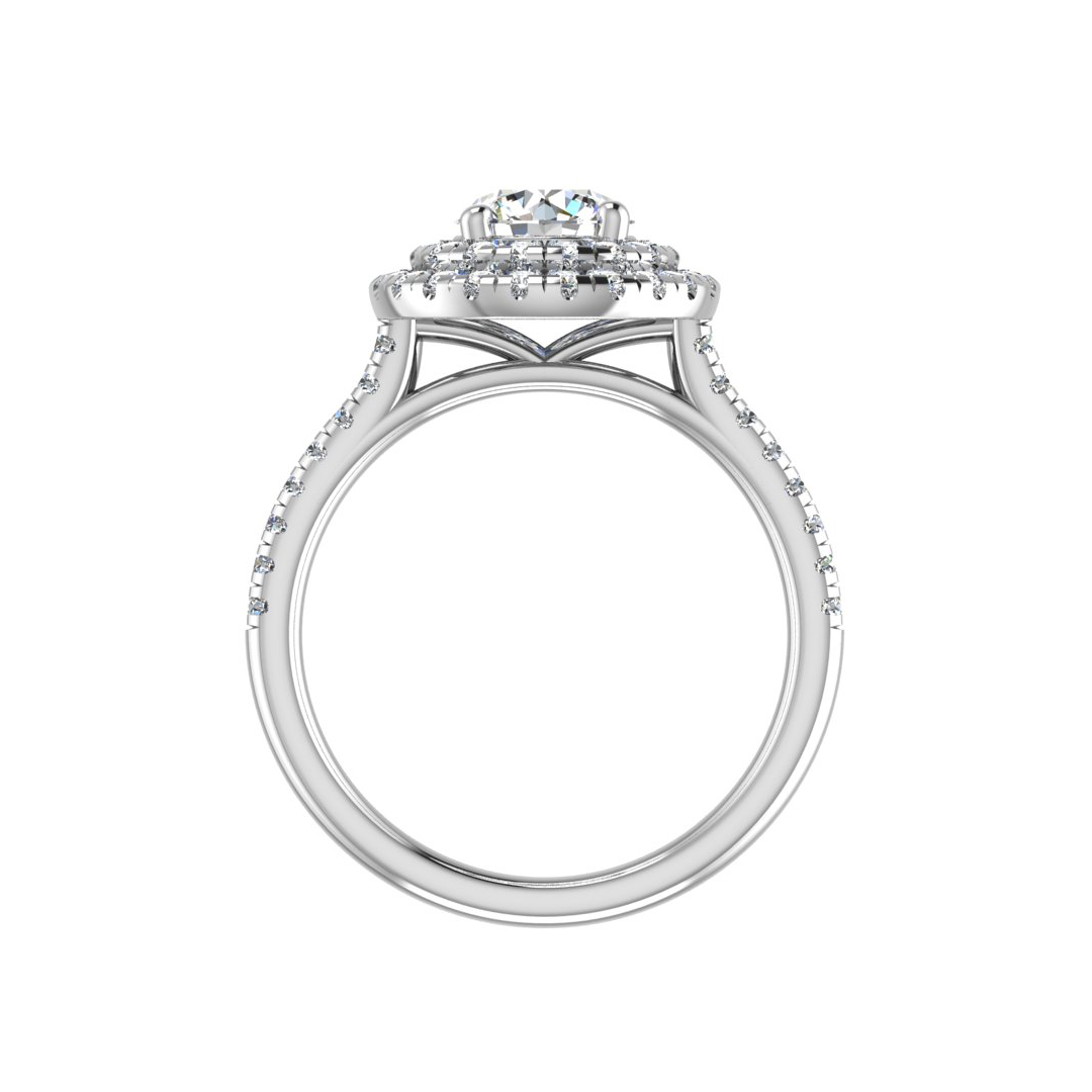 Maya Double Halo Engagement ring